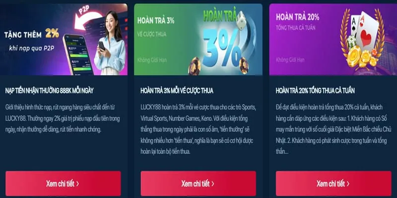 Banner khuyến mãi độc quyền và dịch vụ hỗ trợ PK8844